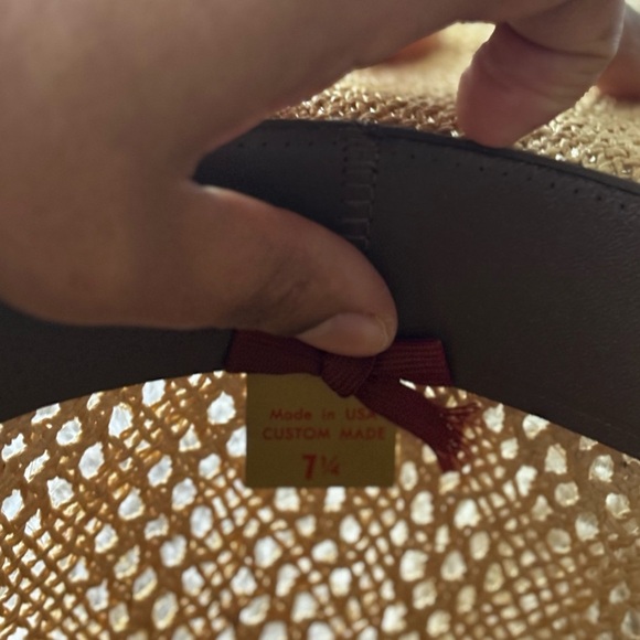 VINTAGE ARTEL | Cowboy hat with pedigree open weave | size 7 1/4 - Picture 9 of 9